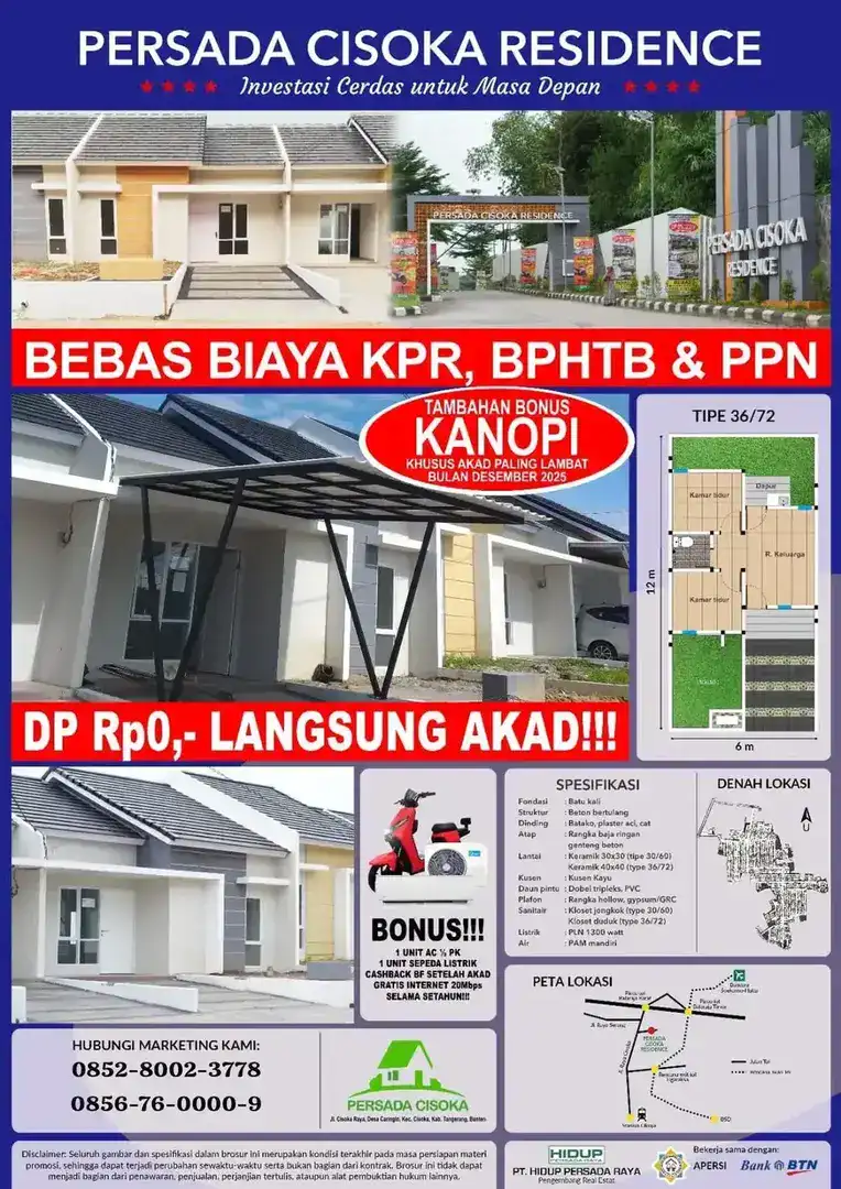 Promo Beli Rumah Tanpa DP Langsung Akad